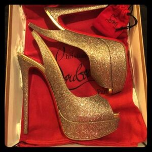 Authentic Christian Louboutin Lady Peep size 41